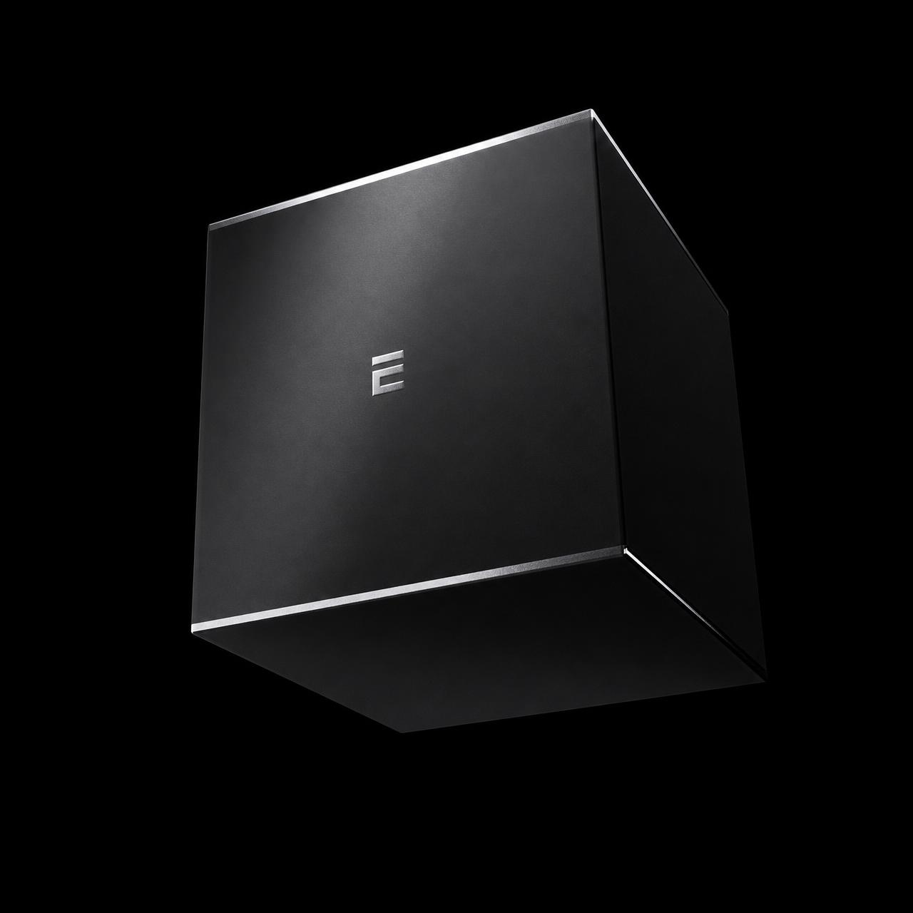 The VYRE blind box — matte black luxury packaging with a silver mark